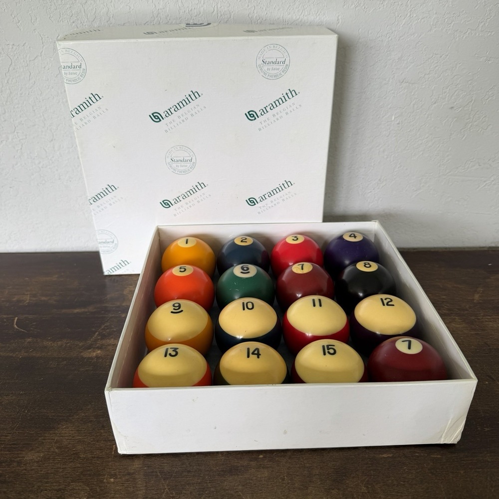 Vintage Aramith Crown Standard Pool Ball Set 2-1/4" Partial Mixed - Read Details